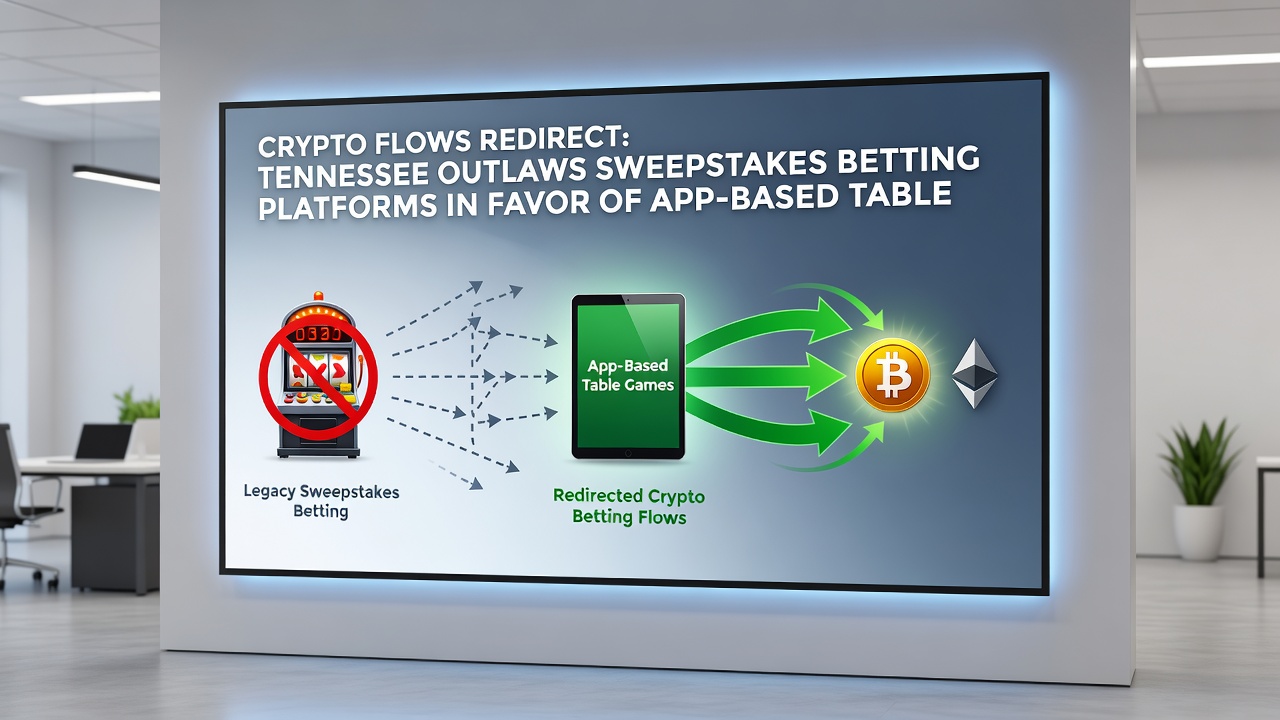 Mobile table game interfaces showing increased crypto deposit activity following Tennessee sweepstakes restrictions