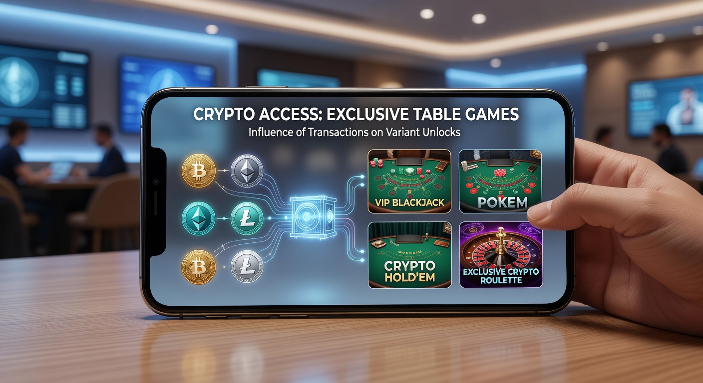 Smartphone screen showing exclusive mobile table game lobby with cryptocurrency transaction confirmation overlay