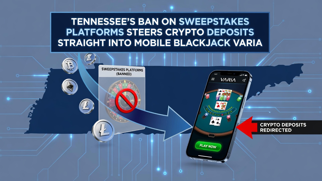 Smartphone displaying roulette wheel and blackjack table with crypto transaction confirmations