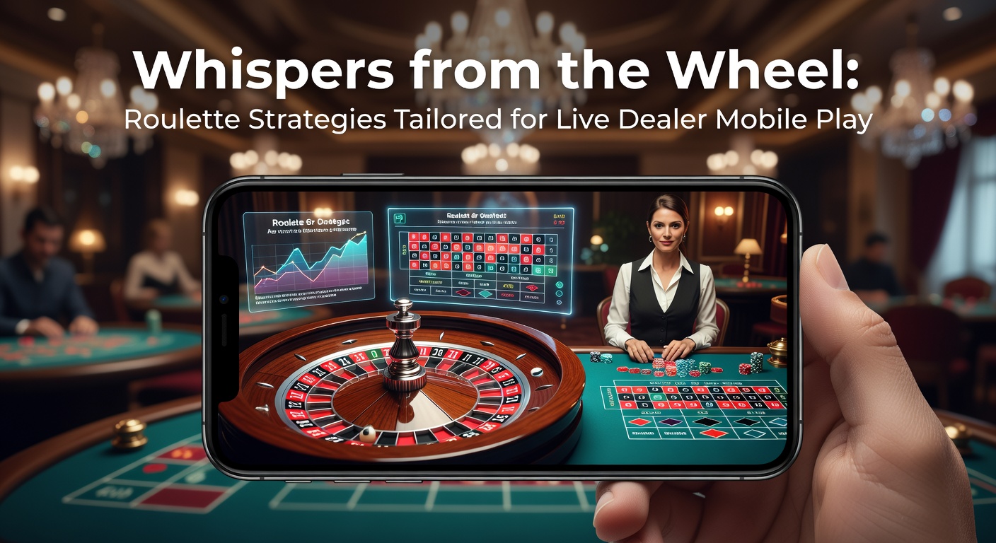 Live dealer spinning roulette wheel on mobile screen, capturing the thrill of real-time play